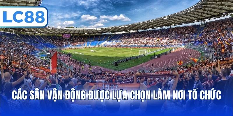 Các sân vận động được lựa chọn làm nơi tổ chức